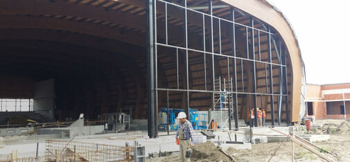 View of the finished Aqua Arena of the x-bionic® sphere: Here too, all the buildings were sealed with Nafuflex Profi Tech 2.