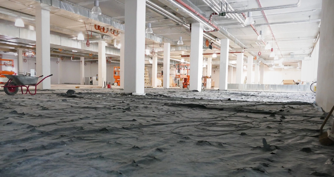 Thanks to Powerscreed rapid, the screed replacement work at the FitX studio in Berlin met all the top performance criteria specified.